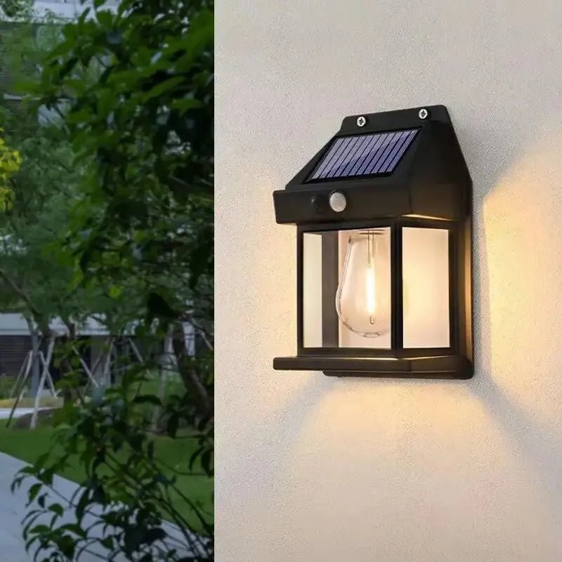 Luminária Solar de Parede com Sensor de Movimento - coresTECH